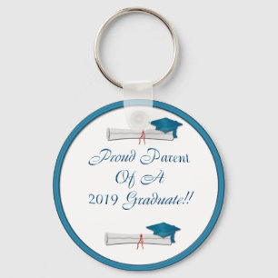 Porte-clés Porte - clé fier de bleu du parent 2019