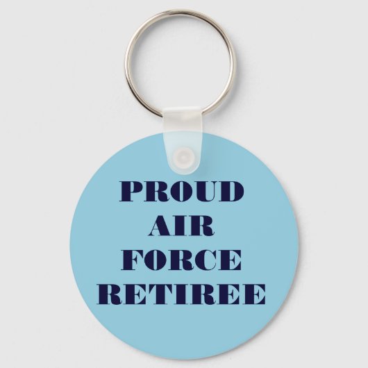 Porte-clés Porte - clé Fière Retraite de la Force aérienne (Recto)