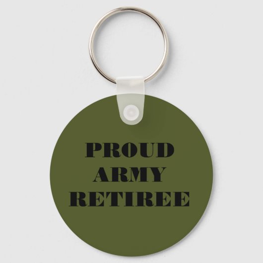 Porte-clés Porte - clé Fière retraite de l'armée (Recto)