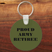 Porte-clés Porte - clé Fière retraite de l'armée (Recto)