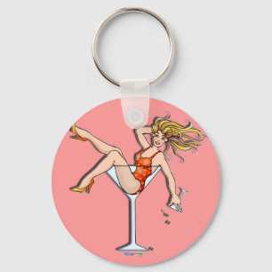 Porte-clés Porte - clé - Fille dans un Martini, Olivia