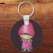 Porte-clés Porte - clé Fille fraise (Recto)