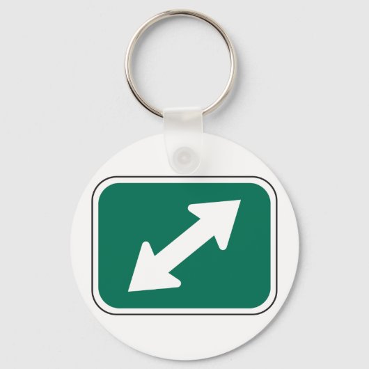 Porte-clés Porte - clé Flèches à double direction (Recto)