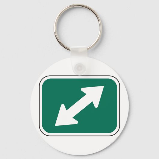 Porte-clés Porte - clé Flèches à double direction (Verso)