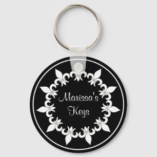 Porte-clés Porte - clé Fleur de Lis Ebony
