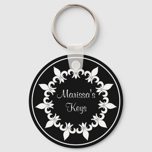 Porte-clés Porte - clé Fleur de Lis Ebony (Recto)