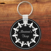 Porte-clés Porte - clé Fleur de Lis Ebony (Recto)