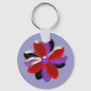 Porte-clés Porte - clé Fleur Faisant Briller