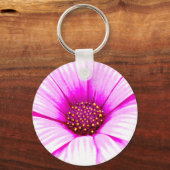 Porte-clés Porte - clé fleuri rose (Recto)