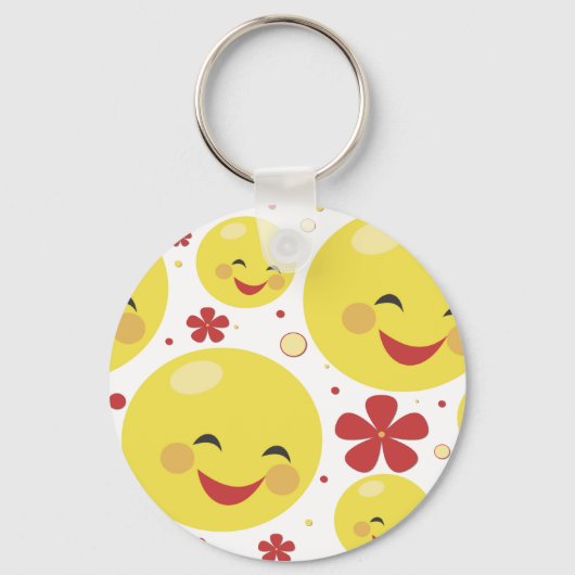 Porte-clés Porte - clé Fleurs du visage (Recto)