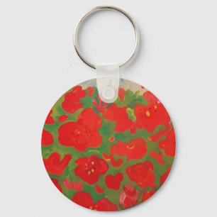 Porte-clés Porte - clé Fleurs rouges