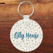 Porte-clés porte - clé floral (Verso)