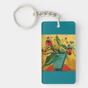 Porte-clés Porte - clé floral contemporain
