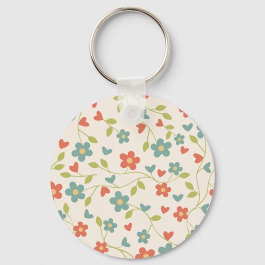 Porte-clés Porte - clé floral de printemps (Recto)