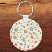 Porte-clés Porte - clé floral de printemps (Recto)