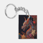 Porte-clés Porte - clé Floral Dragon (Devant gauche)