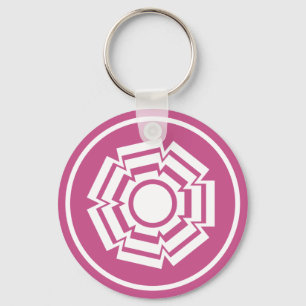 Porte-clés Porte - clé Floral Groove, Magenta