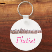 Porte-clés Porte - clé flutiste (Recto)