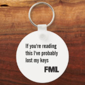 Porte-clés Porte - clé FML officiel : Clés perdues (Recto)