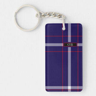 Porte-clés Porte - clé foncé de marine, de rouge, et blanc de