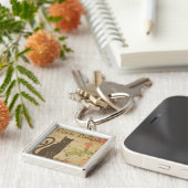 Porte-clés Porte - clé français de carte postale (Côté)