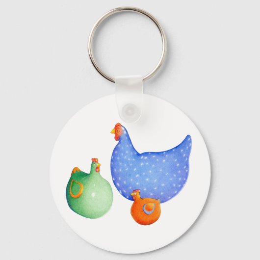 Porte-clés Porte - clé français des poules (Recto)