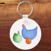 Porte-clés Porte - clé français des poules (Recto)