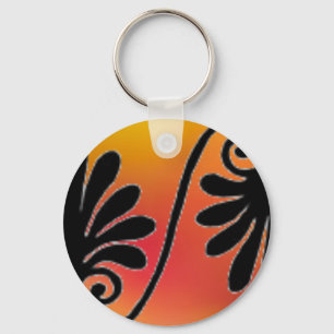 Porte-clés Porte - clé frontalier rouge et orange