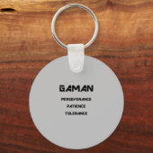 PORTE-CLÉS PORTE - CLÉ GAMAN (Verso)