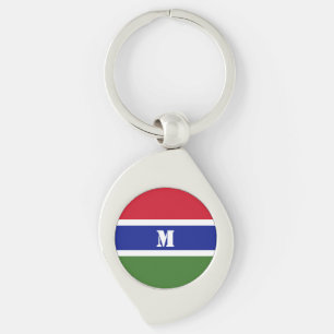 Porte-clés Porte - clé gambien de drapeau