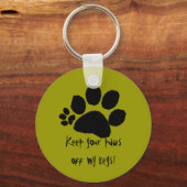 Porte-clés Porte - clé - Gardez vos pattes éteintes ... (Recto)