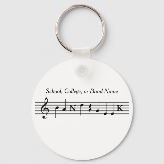 Porte-clés Porte - clé Geek de bande customisé (Recto)