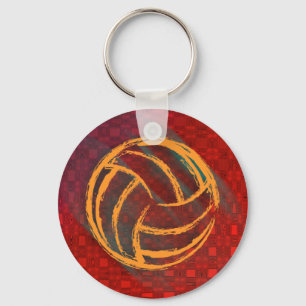 Porte-clés Porte - clé géométrique volleyball