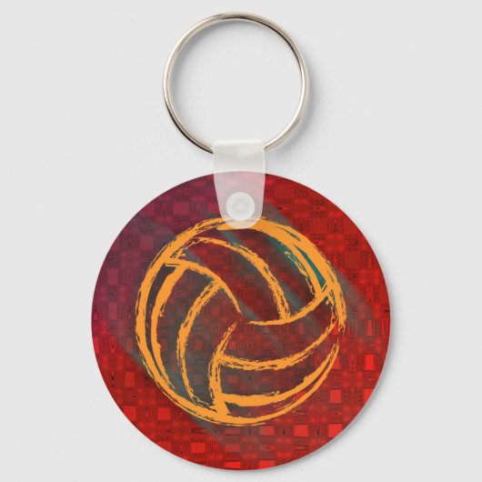 Porte-clés Porte - clé géométrique volleyball (Recto)
