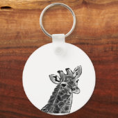 Porte-clés porte - clé girafe (Recto)