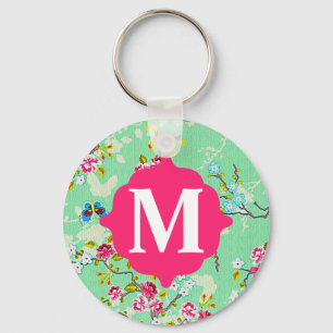 Porte-clés Porte - clé Girly de monogramme de fille