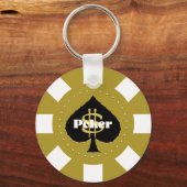 Porte-clés Porte - clé Gold Poker Chip (Recto)