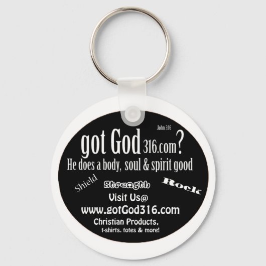 Porte-clés porte - clé gotGod316.com (Recto)