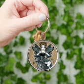 Porte-clés Porte - clé gothique de fée de papillon de couture (Main)