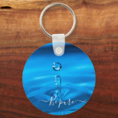 Porte-clés porte - clé gouttes d'eau (Recto)