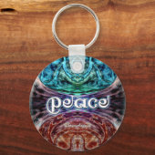 Porte-clés Porte - clé graphique de la méditation de paix (Recto)