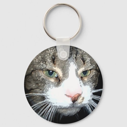 Porte-clés Porte - clé Grey Tabby (Recto)