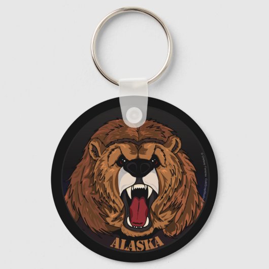Porte-clés Porte - clé Grizzly de l'Alaska (Recto)