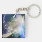 Porte-clés Porte - clé Guardian Angel Feather and Name (Dos)