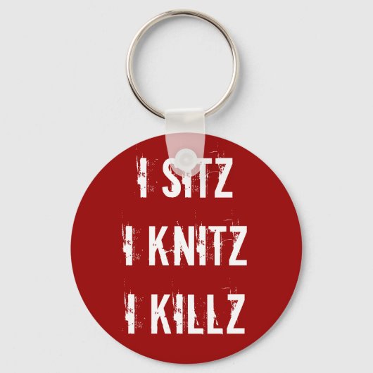 Porte-clés PORTE - CLÉ HA - Sitz Knitz Killz (Recto)