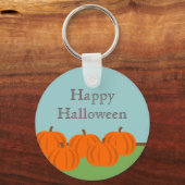 Porte-clés Porte - clé Halloween Patch citrouille (Recto)