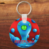 Porte-clés Porte - clé Happy Freeform (Recto)