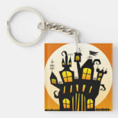 Porte-clés Porte - clé Haunted Maison Et Lune (Devant)