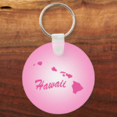 Porte-clés Porte - clé Hawaii de l'État rose (Recto)