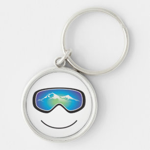 Porte-clés Porte - clé heureux de skieur/surfeur